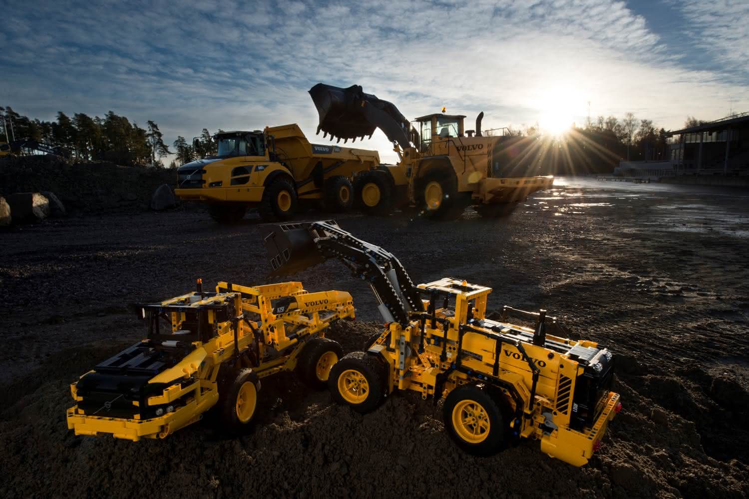 Bagger und Radlader: Volvo CE: Miniatur-Radlader dank LEGO® Technic Bagger und Radlader: Volvo CE: Miniatur-Radlader dank LEGO® Technic