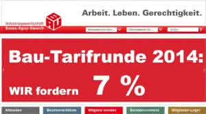 Artikelsuche: Tarifrunde 2014: IG BAU fordert 7 Prozent mehr