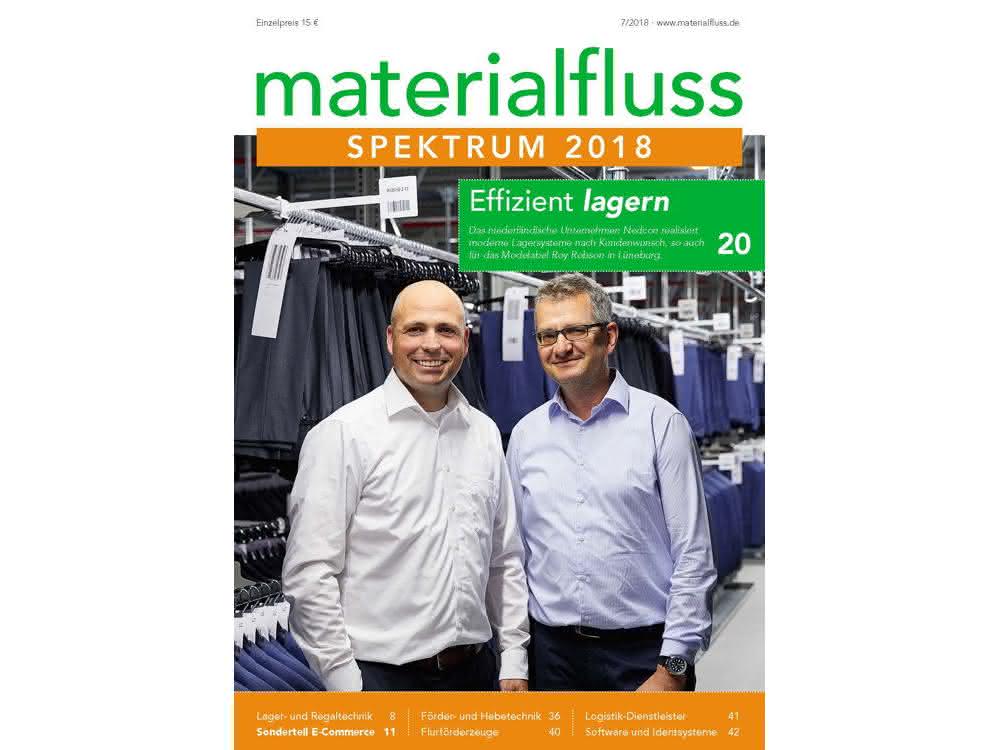 Titelseite materialfluss 7/2018
