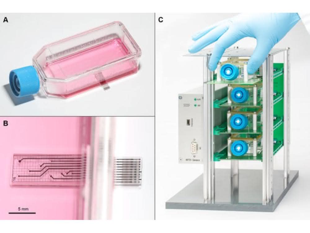Sensing Cell Culture Flask