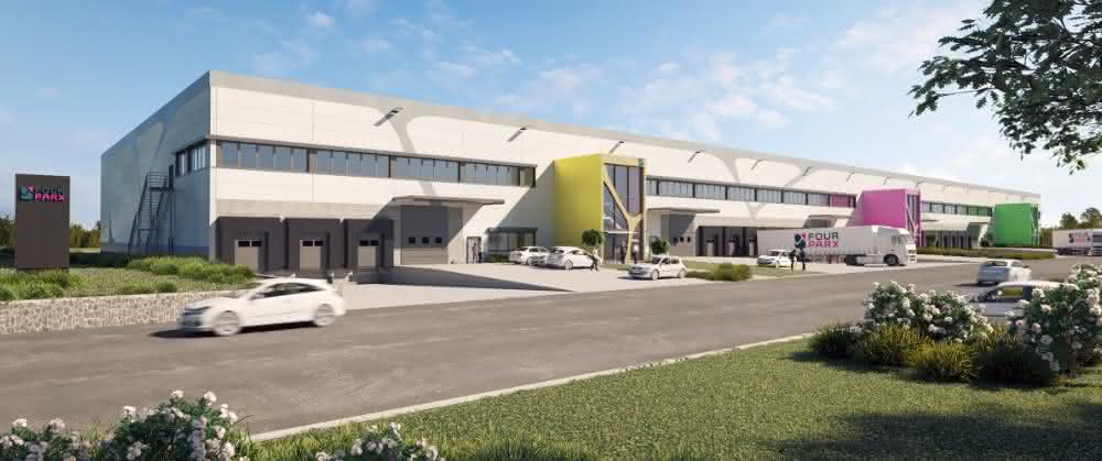 Logistik-Immobilien: Baustart: Spekulatives Four-Parx-Projekts in Dahlewitz