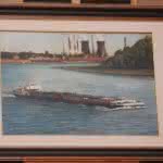 Maritime Wirtschaft: Kunstwerk bringt 300 Euro fuer Binnenschiffer