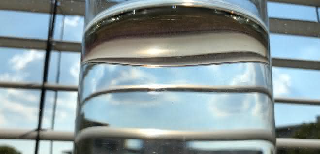 Glas mit Wasser