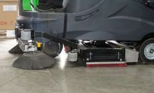 Sweeping, scrubbing and vacuuming