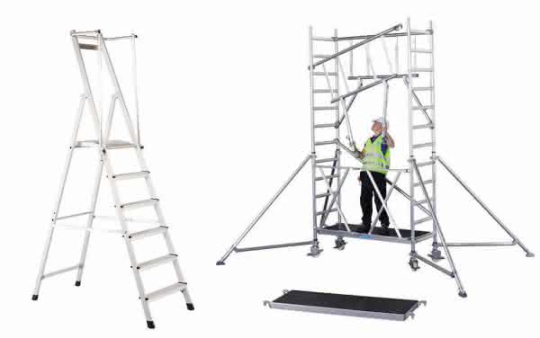 Storage- and racking systems: Safety is a top priority ZAP platform ladder