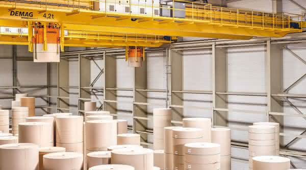 Two Demag process cranes