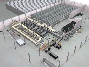 Schematic representation of the Coop warehouse