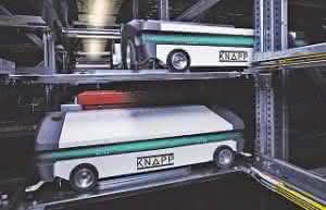 Stacker cranes, shuttle and robotics: Knapp: World premiere for shuttle system Photo: Knapp