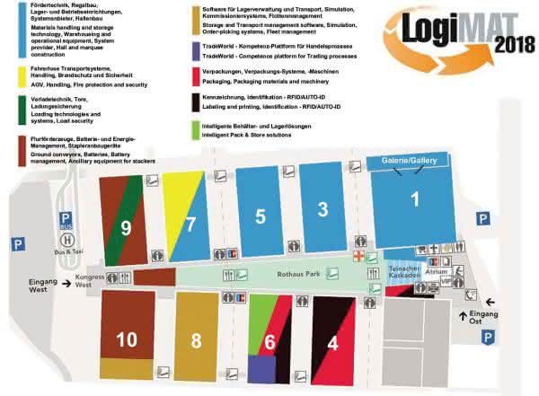 LogiMAT hall plan