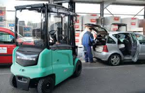 Forklift trucks are used in many different ways in Krefeld