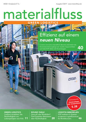 Tables of contents materialfluss PRINT: Material flow - Issue 04/2017 Material flow Cover page Issue 04/2017