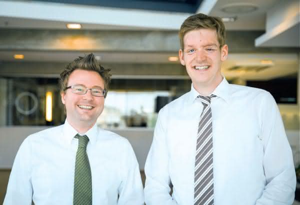 Logistics service providers: Energy consumption always in view Tobias Jüchter (left) and Daniel Hülemeyer