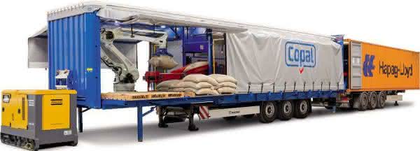 Unloading and palletizing solution from Copal