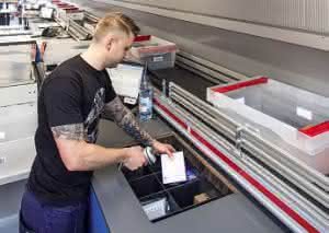 Order-picking technology: Parallel picking and returning with Swisslog Strategies to make returns available again quickly are in demand.