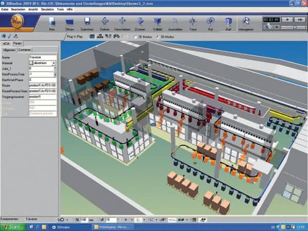 Software: Blick durch die 3D-Brille 3D-Simulation