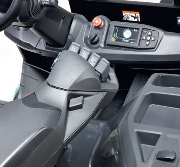 Stapler & Komponenten: Gleich mit der Task Force ins Lager Für jeden Fahrer individuell einstellbar
