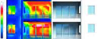 Apartment building thermal imaging half