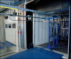 Fördertechnik & Komponenten: Fördertechnik EHB: Manuelles Trolley-System für große Volumina und Durchsätze