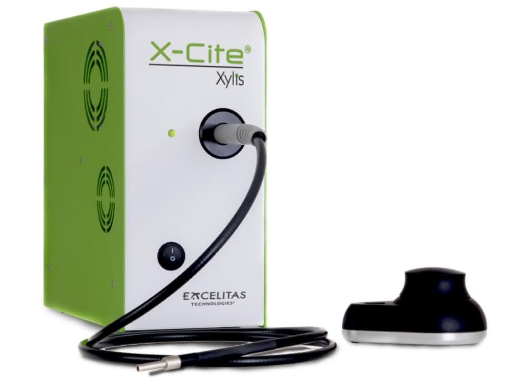 Die LED-Weißlichtquelle X-Cite XYLIS von Excelitas Technologies. (Bild: Excelitas Technologies) Produktfoto X-Cite XYLIS