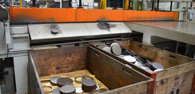 The Kastotec FC 4 sorts and collects the sawn parts according to jobs Kastotec FC 4
