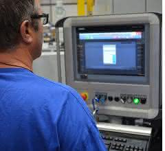 The graphical user interface of the control system clearly displays all options Control system