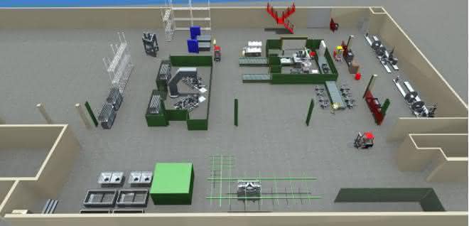 Anlagenplanung in 3D: Fabrikhallen digital einrichten Anlagenplanung in 3D: Fabrikhallen digital einrichten