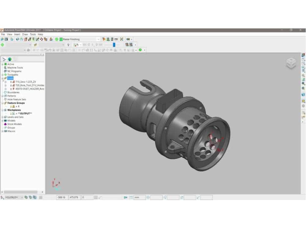 Autodesk PowerMill 2017 Neue Drehen-Optionen