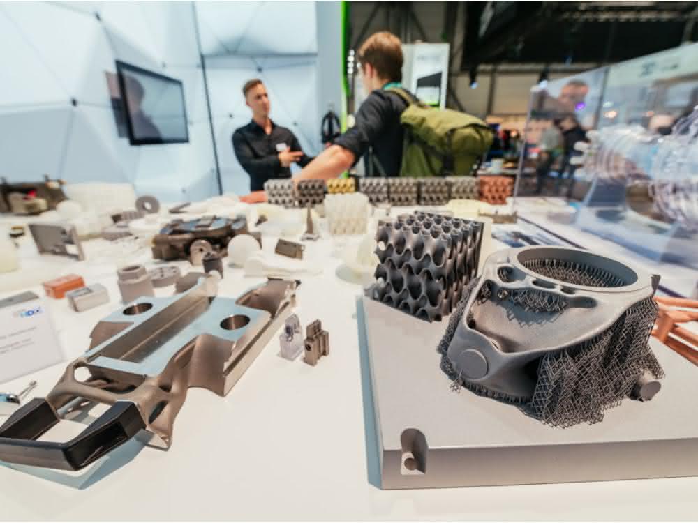 Not only hardware and software related to additive manufacturing were on display, but also the products. (Image: Messe Erfurt)