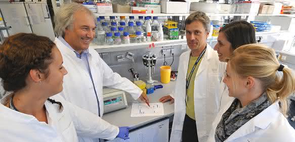 Mitarbeiter der Immunmodulatorischen Abteilung der FAU. (Bild: Rabenstein/Uni-Klinikum Erlangen)