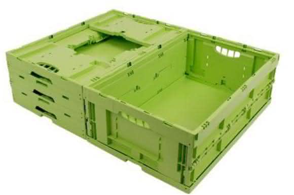 The Greenline Bio container is a folding box