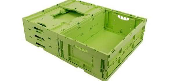 Der Behälter Greenline Bio ist eine Faltbox