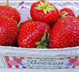 Schale mit Erdbeeren