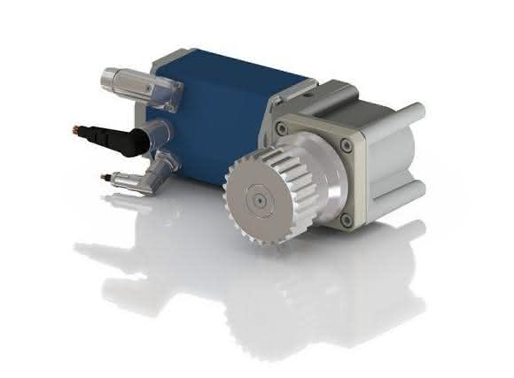 DC motors as well as bevel gearboxes and hub gearboxes