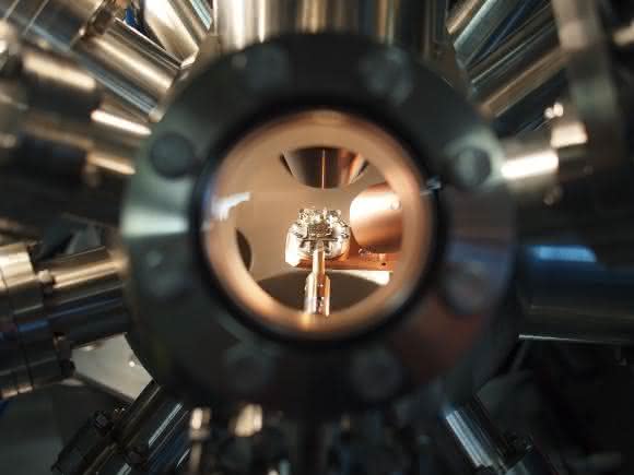 Einblick in die Ultrahochvakuumkammer