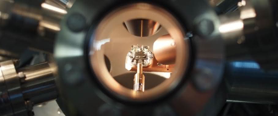 Einblick in die Ultrahochvakuumkammer
