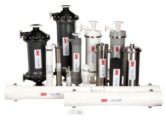 Liqui-Cel Membrankontaktoren gibt es in vielfältigen Baugrößen und Gehäuseausführungen für ganz unterschiedliche Anwendungen. (Bild: 3M) Liqui-Cel Membrankontaktoren gibt es in vielfältigen Baugrößen und Gehäuseausführungen für ganz unterschiedliche Anwendungen. (Bild: 3M)