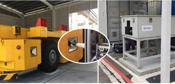 Staeubli insert loading system