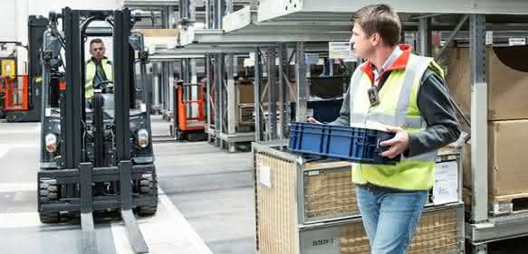 Assistenzsystem Linde Safety Guard verhindert Unfälle Assistenzsystem Linde Safety Guard verhindert Unfälle