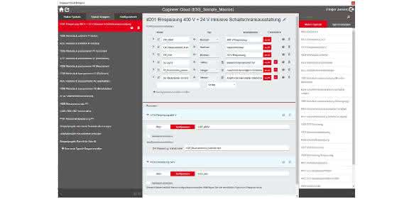 User interface in the Project Builder