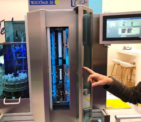 Demonstration während der Analytica 2018 (Bild: WBM/SKO) Demonstration während der Analytica 2018 (Bild: WBM/SKO)