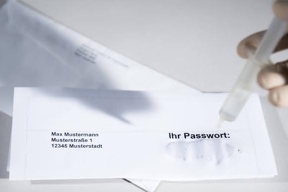 Abstrakte Darstellung Passwortverschlüsselung