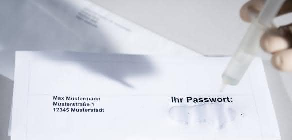 Abstrakte Darstellung Passwortverschlüsselung