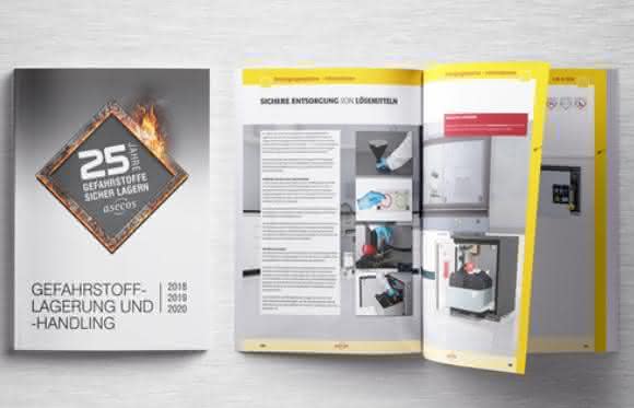 Jubiläums-Katalog "Gefahrstofflagerung und -handling" von Asecos