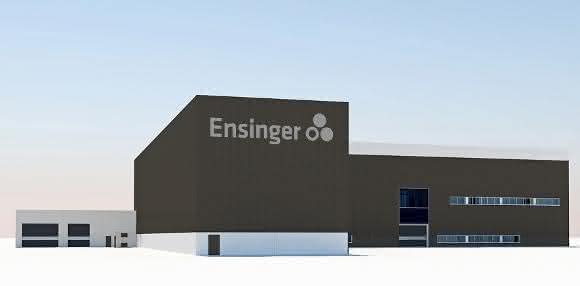 Nordost-Ansicht der geplanten Produktions- und Logistikerweiterung am Standort Cham
