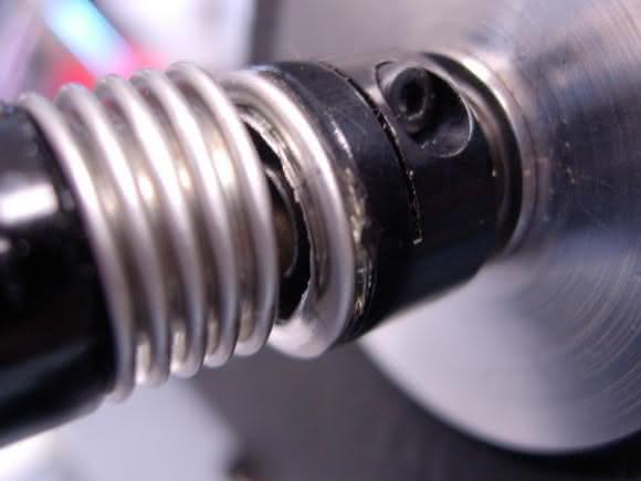 Damaged bellows coupling
