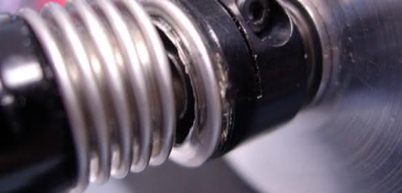 Damaged bellows coupling