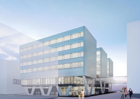 Office building with innovation center Office building with innovation center