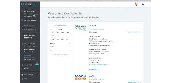 Der neue „Messe- und Eventkalender“ von Orderfox Der neue „Messe- und Eventkalender“ von Orderfox