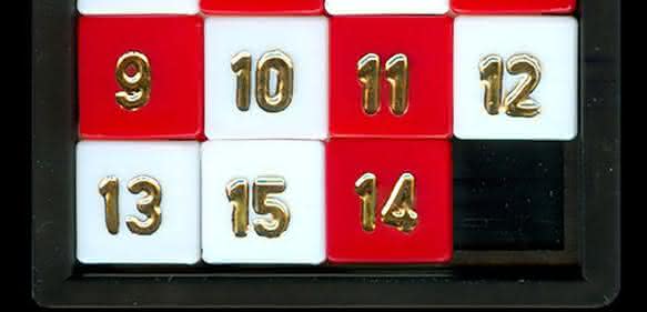 Kult-Spiel 15er-Puzzle