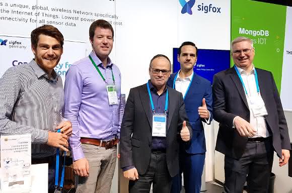 The Sigfox team at the Bosch Connected World